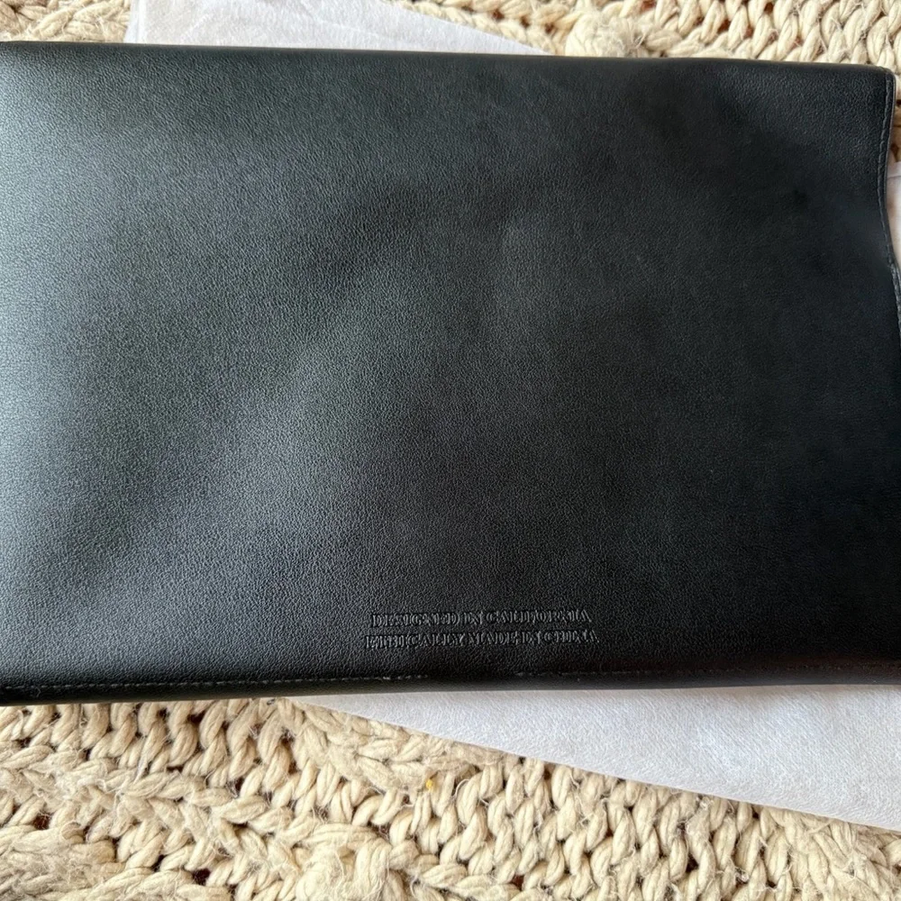 NEW Glass Ladder & Co Megan Black Vegan Leather Portfolio Organizer | Dustcover - Picture 11 of 16